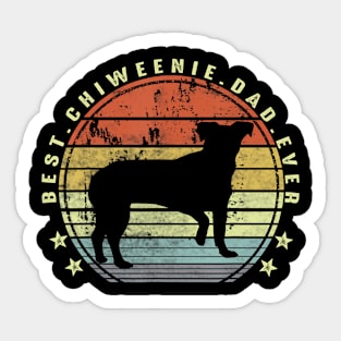 Best Chiweenie Dad Ever Daddy Chiweenie Dog Lover Owner Sticker